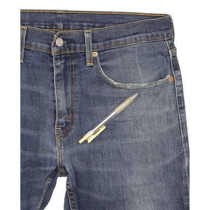 Levi's Men Blue Straight Slim Stretch Jeans W32 L32