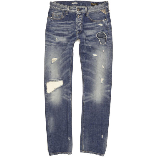 Replay Jennon Men Blue Straight Regular Jeans W33 L35