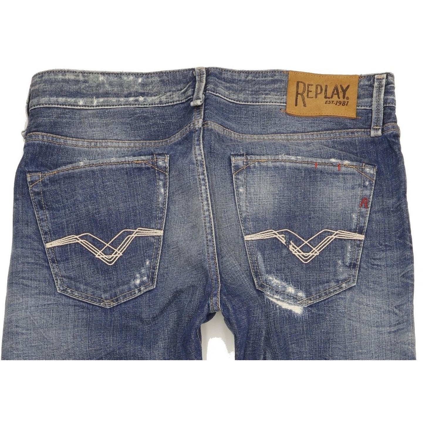 Replay Jennon Men Blue Straight Regular Jeans W33 L35