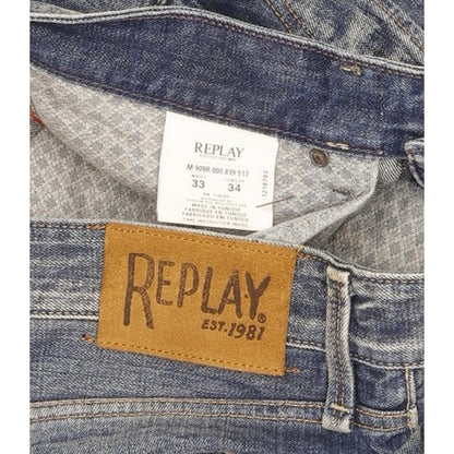 Replay Jennon Men Blue Straight Regular Jeans W33 L35