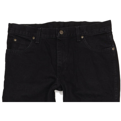 Wrangler Durable Quality Men Black Straight Regular Jeans W36 L33