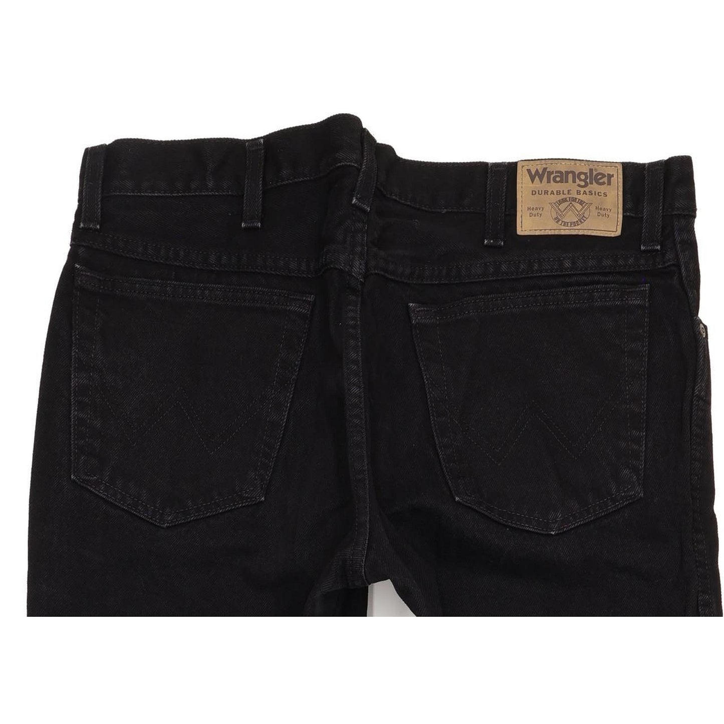 Wrangler Durable Quality Men Black Straight Regular Jeans W36 L33
