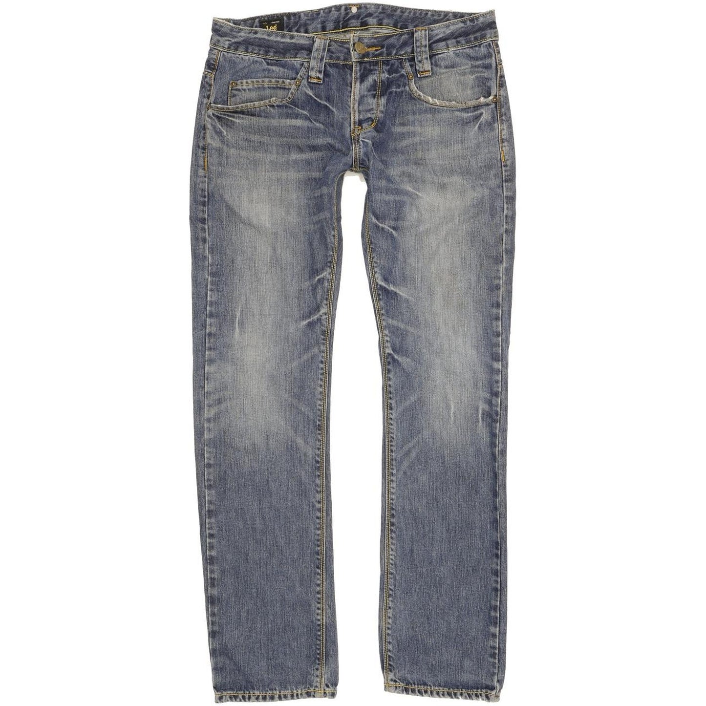 Lee Men Blue Straight Slim Jeans W32 L31