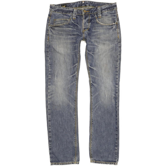 Lee Men Blue Straight Slim Jeans W32 L31