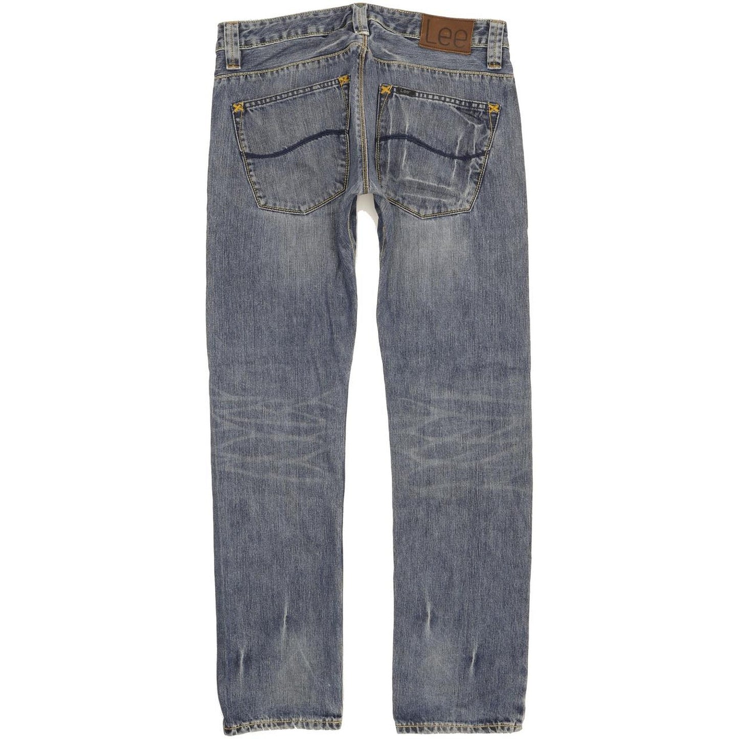 Lee Men Blue Straight Slim Jeans W32 L31