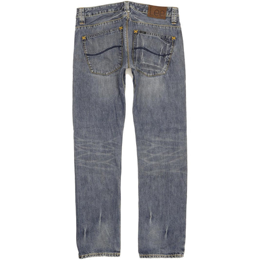 Lee Men Blue Straight Slim Jeans W32 L31