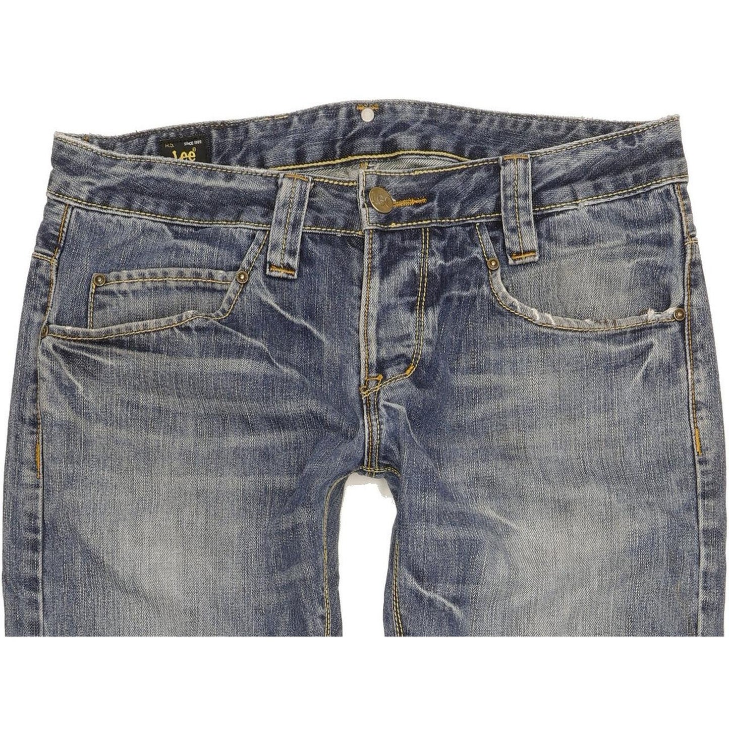 Lee Men Blue Straight Slim Jeans W32 L31