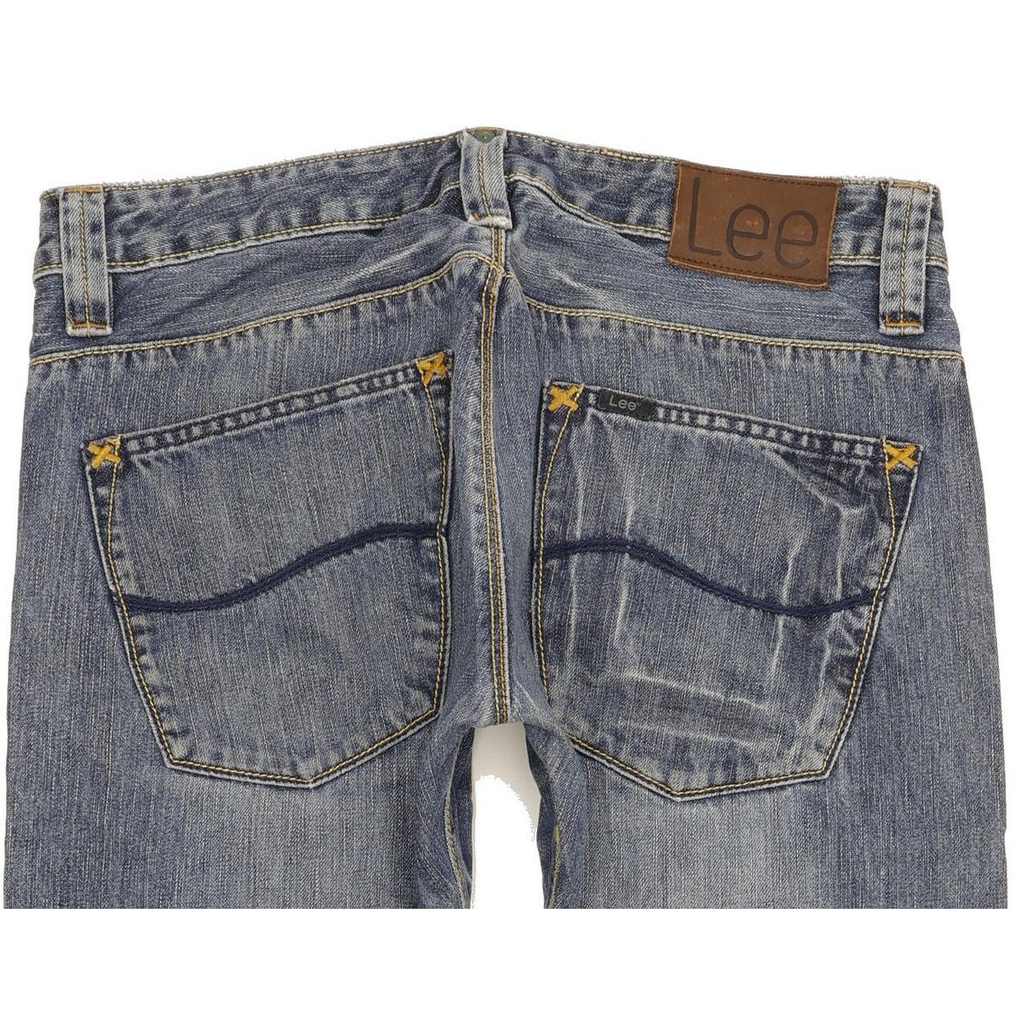 Lee Men Blue Straight Slim Jeans W32 L31