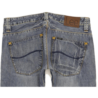 Lee Men Blue Straight Slim Jeans W32 L31