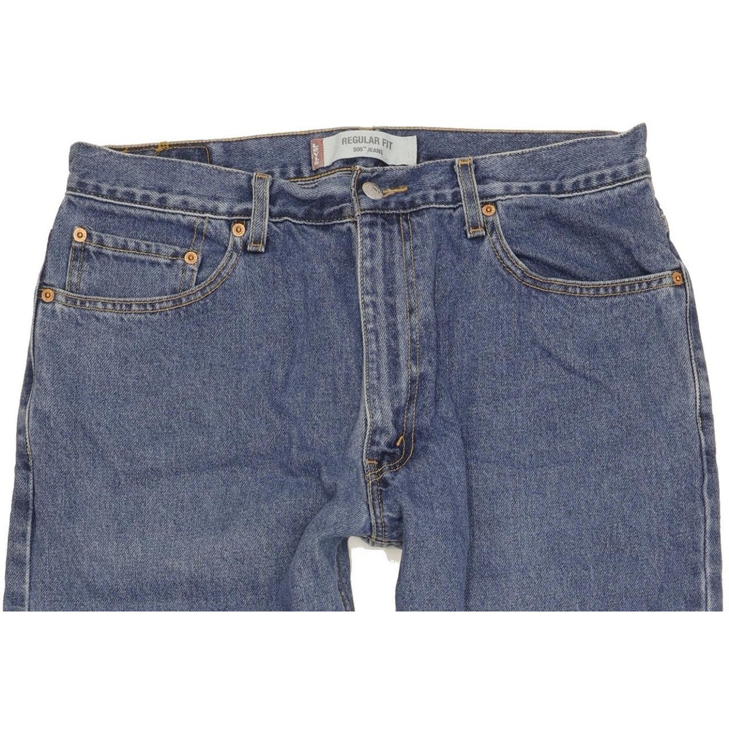 Levi's 505 Men Blue Straight Regular Jeans W35 L31