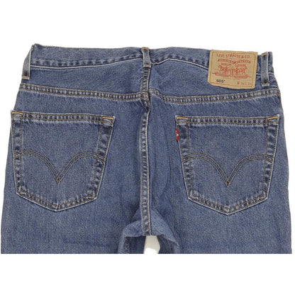 Levi's 505 Men Blue Straight Regular Jeans W35 L31