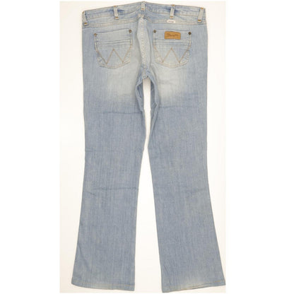 Wrangler Megan Women Blue Bootcut Regular Stretch Jeans W34 L32