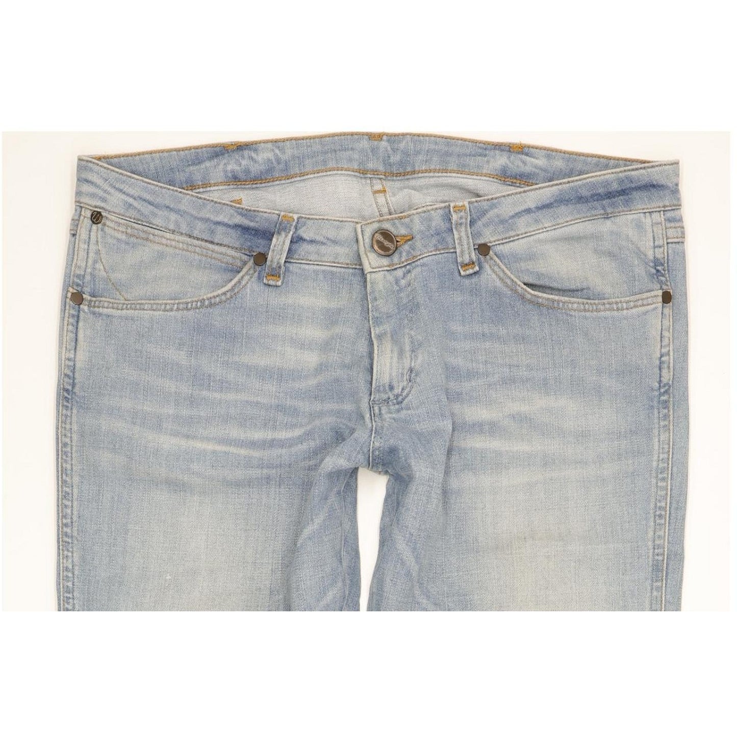 Wrangler Megan Women Blue Bootcut Regular Stretch Jeans W34 L32