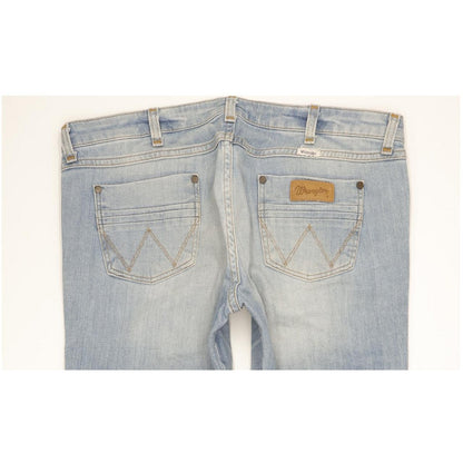 Wrangler Megan Women Blue Bootcut Regular Stretch Jeans W34 L32