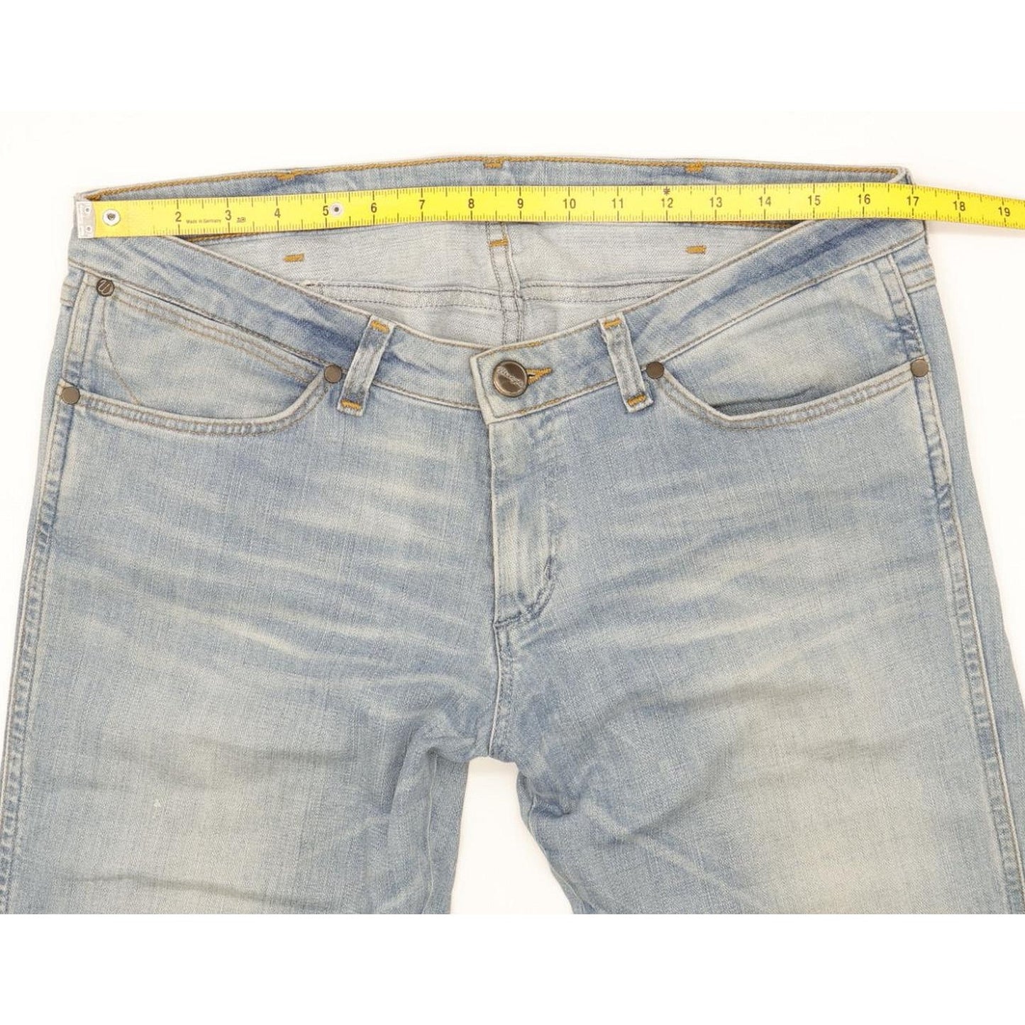 Wrangler Megan Women Blue Bootcut Regular Stretch Jeans W34 L32