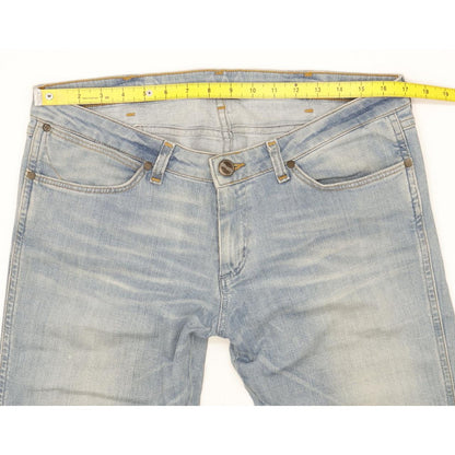Wrangler Megan Women Blue Bootcut Regular Stretch Jeans W34 L32