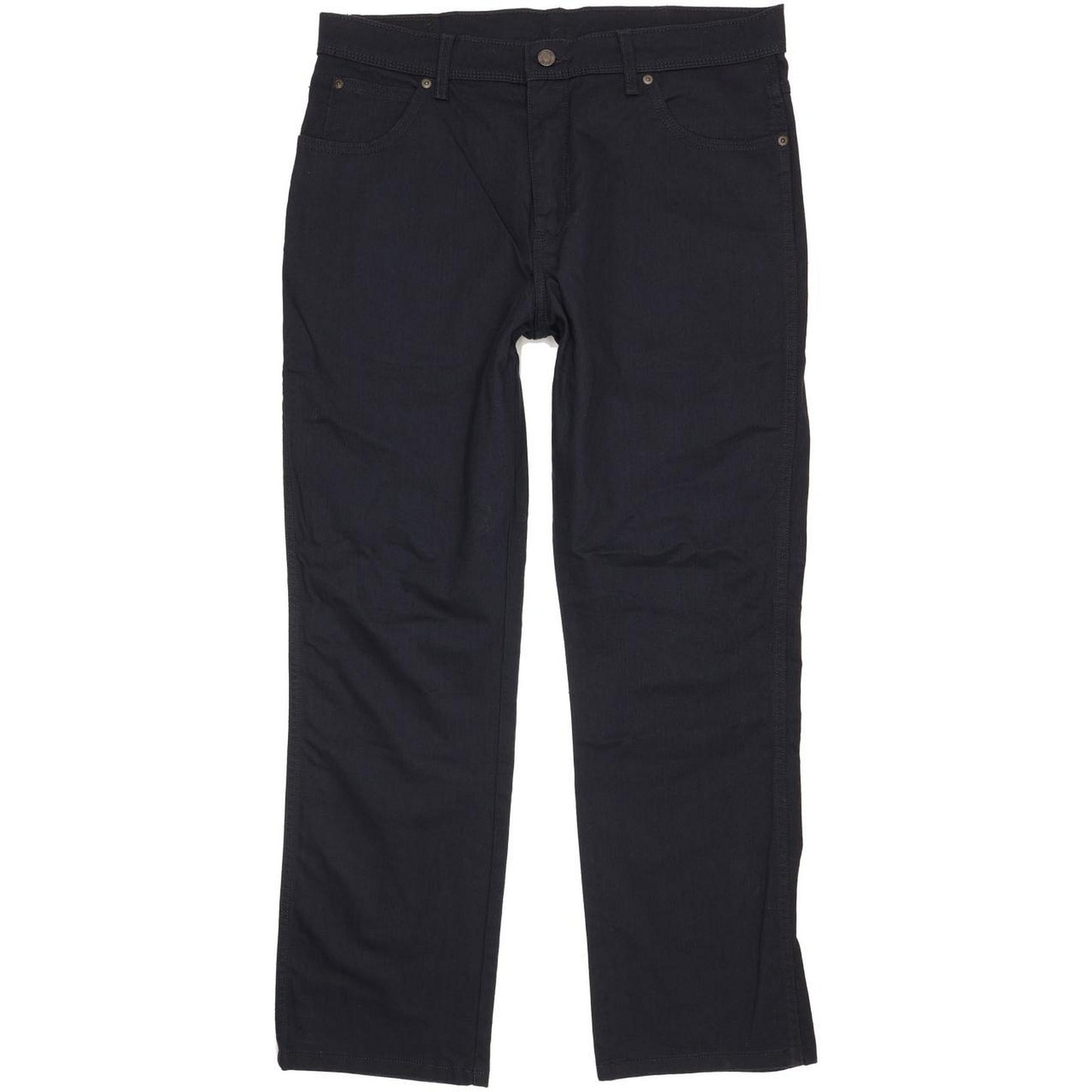 Wrangler Durable Quality Men Navy Straight Regular Stretch Jeans W36 L30