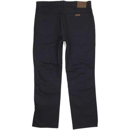 Wrangler Durable Quality Men Navy Straight Regular Stretch Jeans W36 L30