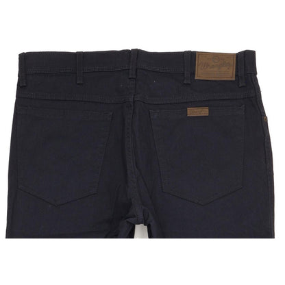 Wrangler Durable Quality Men Navy Straight Regular Stretch Jeans W36 L30