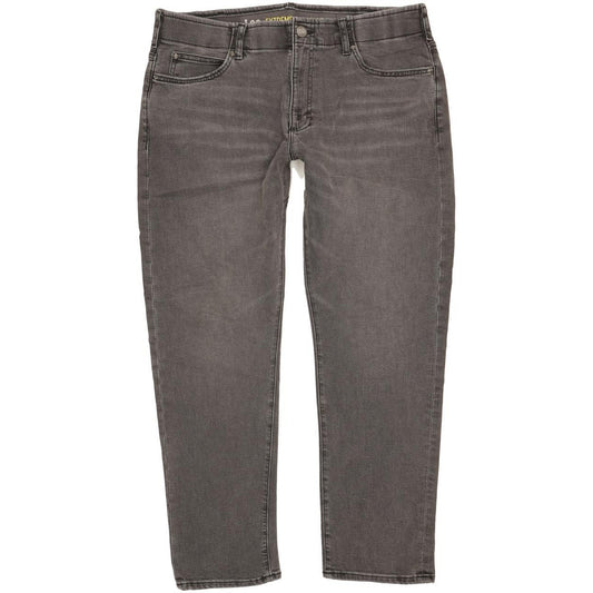 Lee Men Grey Straight Slim Stretch Jeans W38 L30