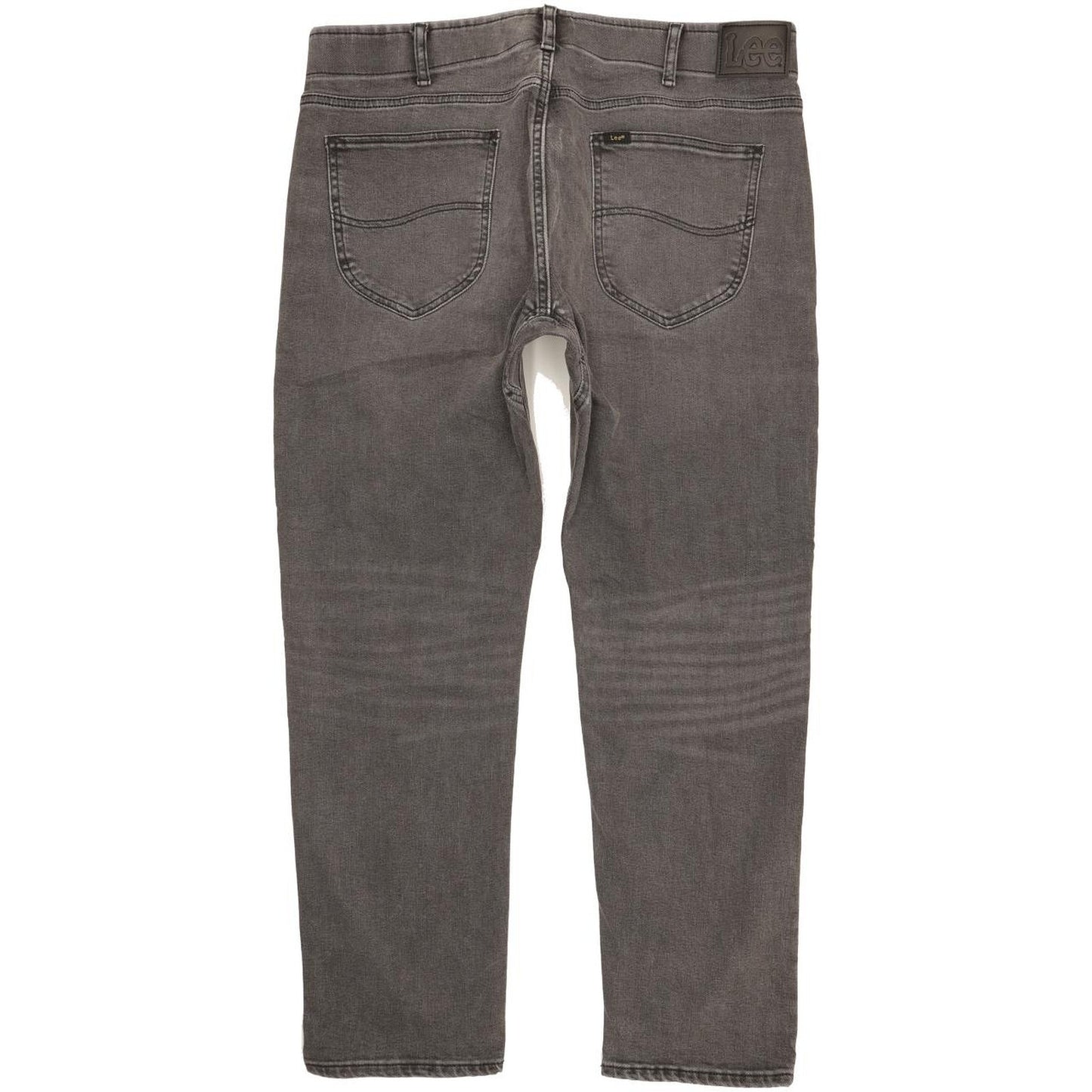Lee Men Grey Straight Slim Stretch Jeans W38 L30