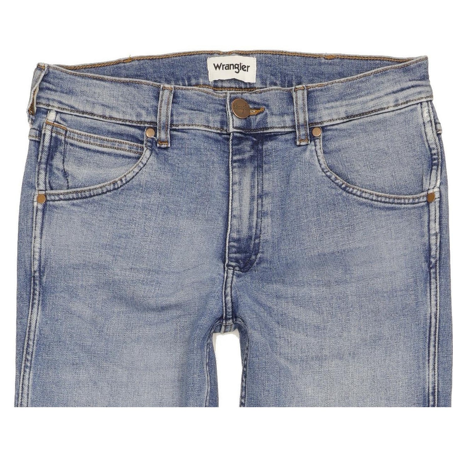 Wrangler Greensboro Men Blue Straight Regular Stretch Jeans W30 L34