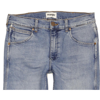 Wrangler Greensboro Men Blue Straight Regular Stretch Jeans W30 L34