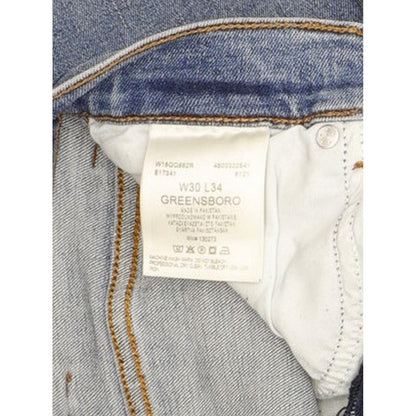 Wrangler Greensboro Men Blue Straight Regular Stretch Jeans W30 L34