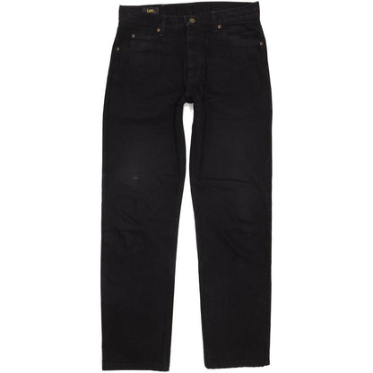 Lee Portland Men Black Straight Regular Jeans W33 L33