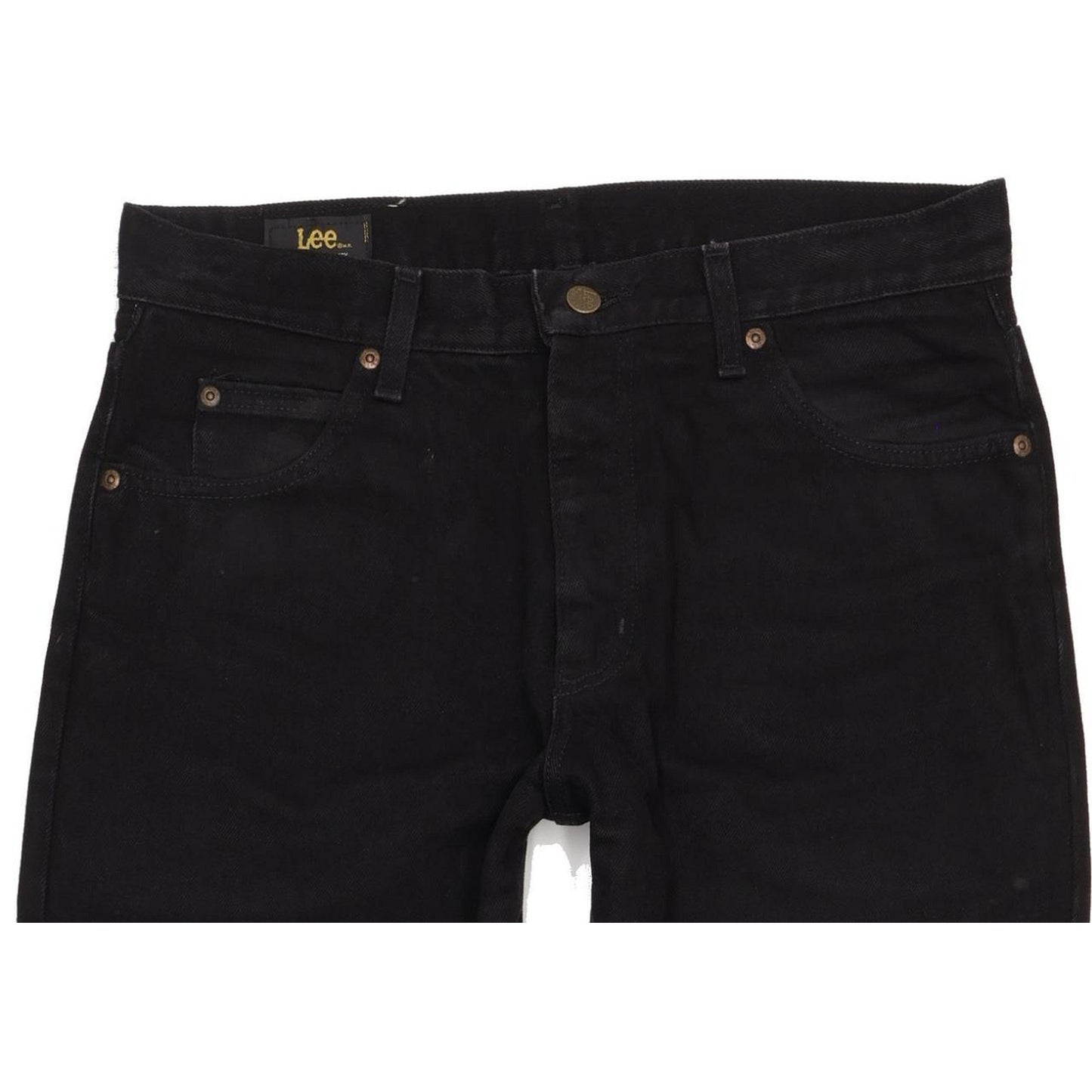 Lee Portland Men Black Straight Regular Jeans W33 L33