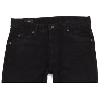 Lee Portland Men Black Straight Regular Jeans W33 L33