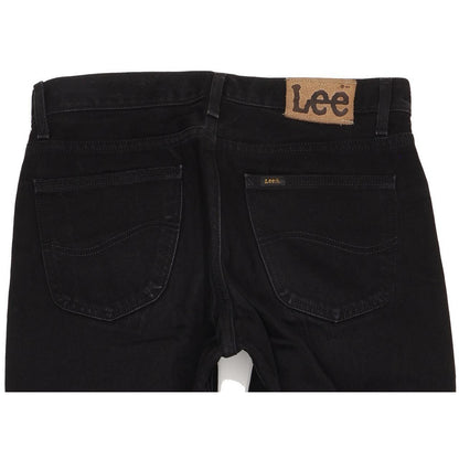 Lee Portland Men Black Straight Regular Jeans W33 L33