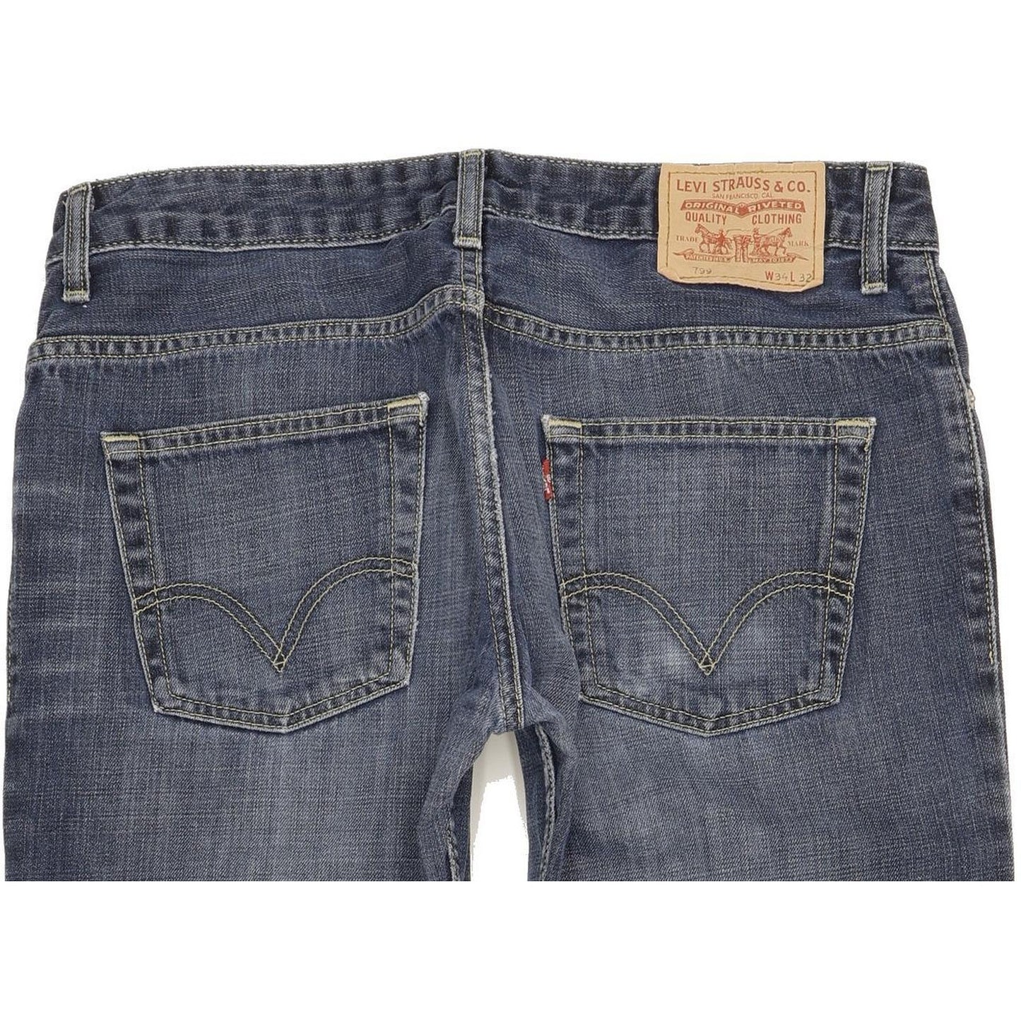 Levi's 799 Men Blue Straight Regular Jeans W34 L31