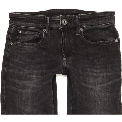G-Star Revend Men Black Skinny Slim Stretch Jeans W28 L31