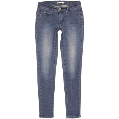 Levi's 710 Super Women Blue Skinny Slim Stretch Jeans W26 L29
