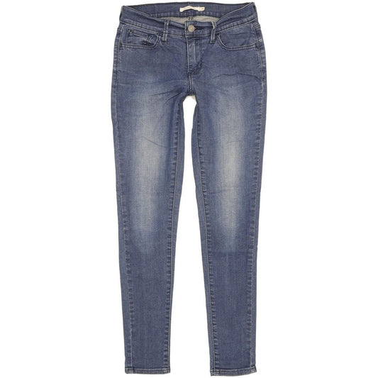 Levi's 710 Super Women Blue Skinny Slim Stretch Jeans W26 L29