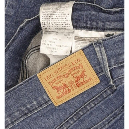 Levi's 710 Super Women Blue Skinny Slim Stretch Jeans W26 L29