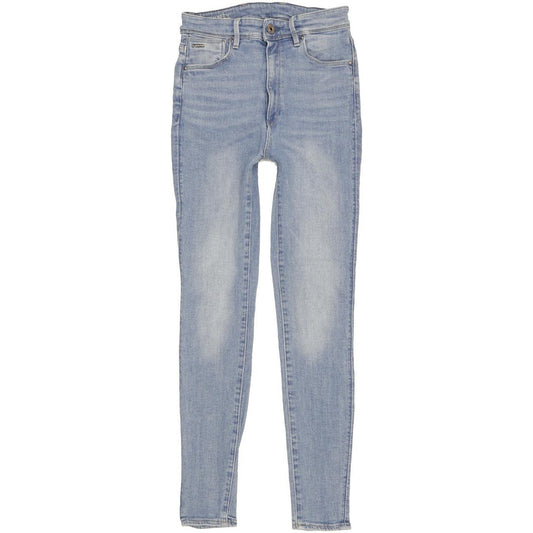 G-Star Kafey Ultra Blue Skinny Slim Stretch Jeans High Waisted W28 L32