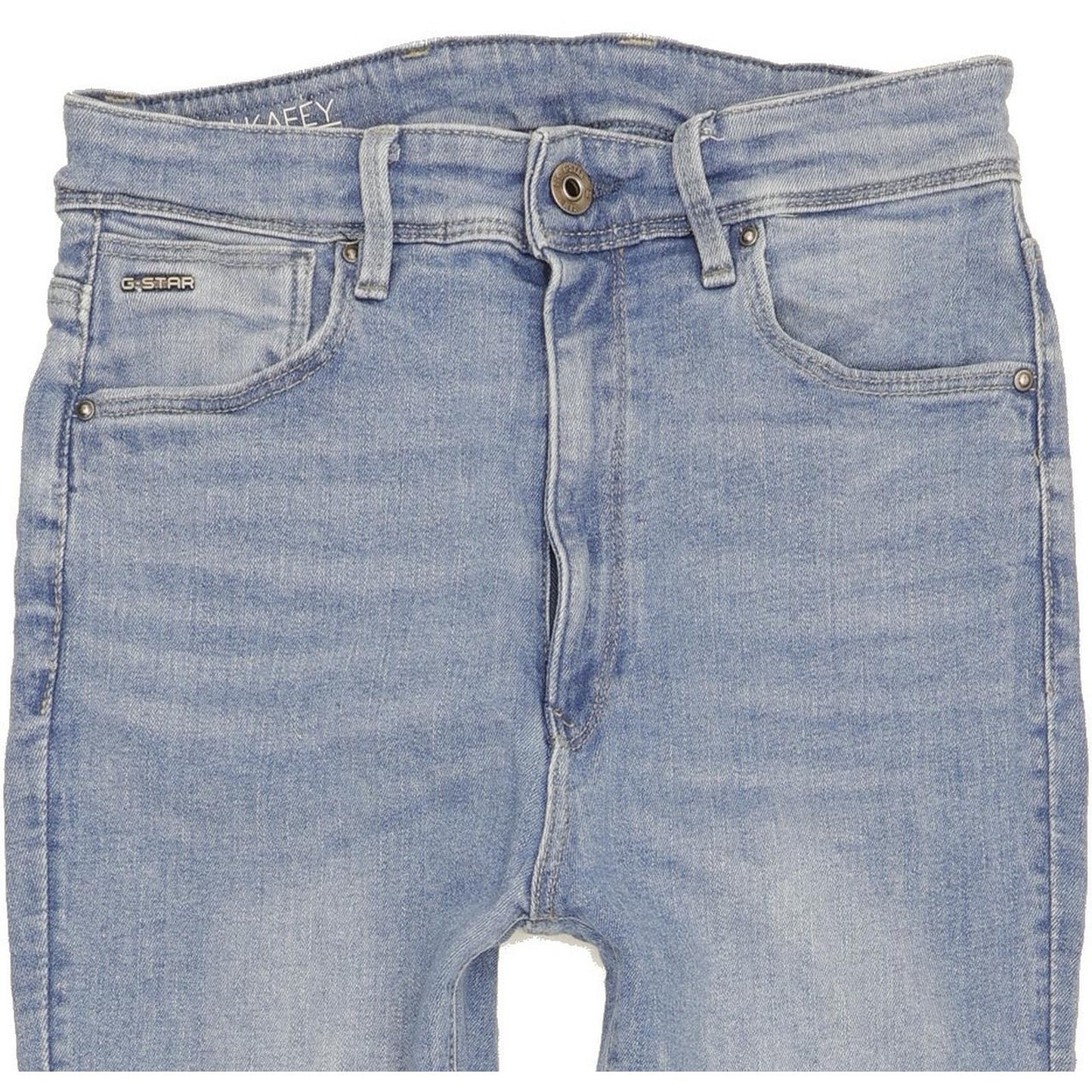 G-Star Kafey Ultra Blue Skinny Slim Stretch Jeans High Waisted W28 L32
