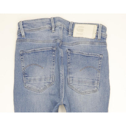 G-Star Kafey Ultra Blue Skinny Slim Stretch Jeans High Waisted W28 L32