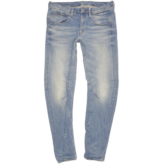G-Star Arc 3D Women Blue Tapered Loose Boyfriend Stretch Jeans W27 L34
