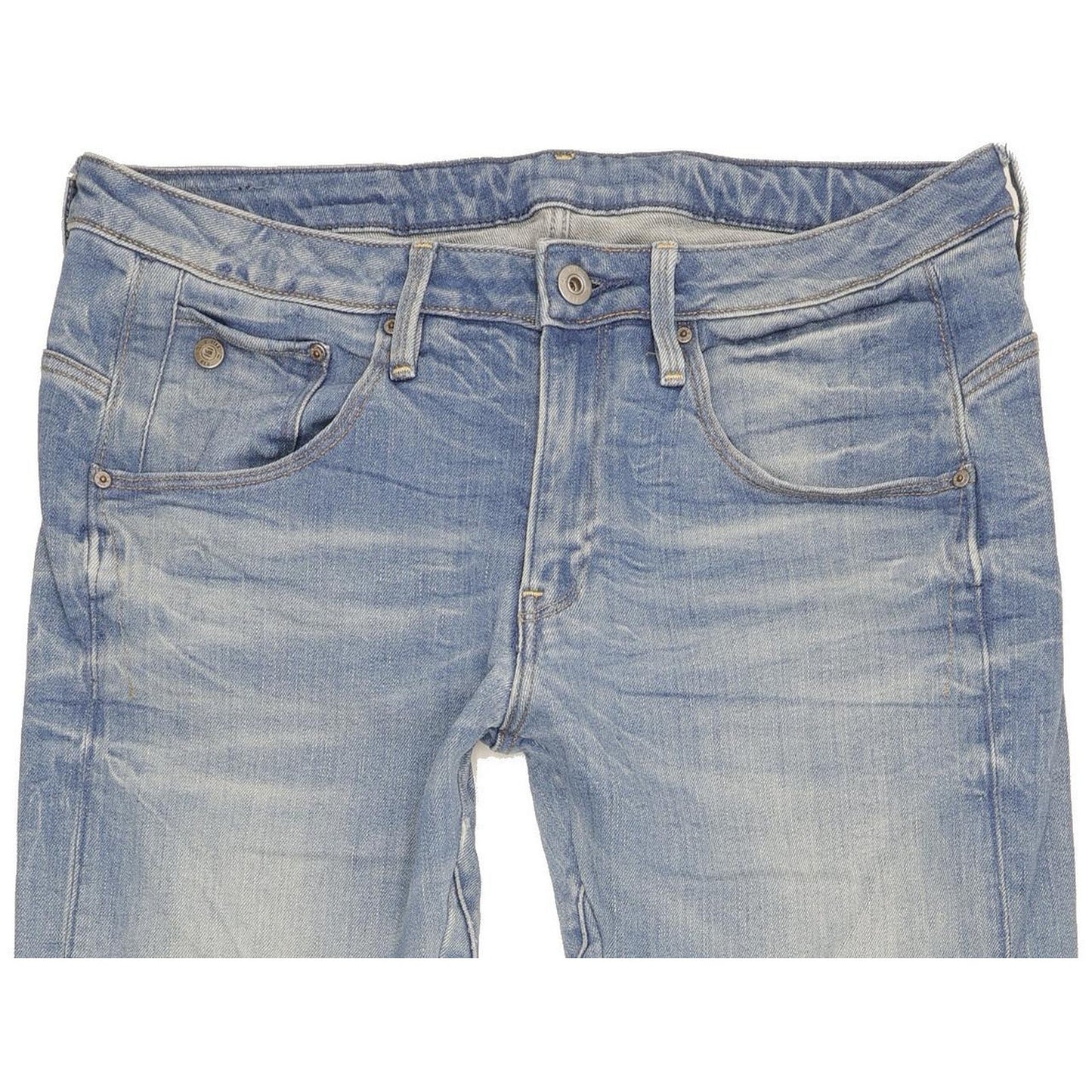 G-Star Arc 3D Women Blue Tapered Loose Boyfriend Stretch Jeans W27 L34