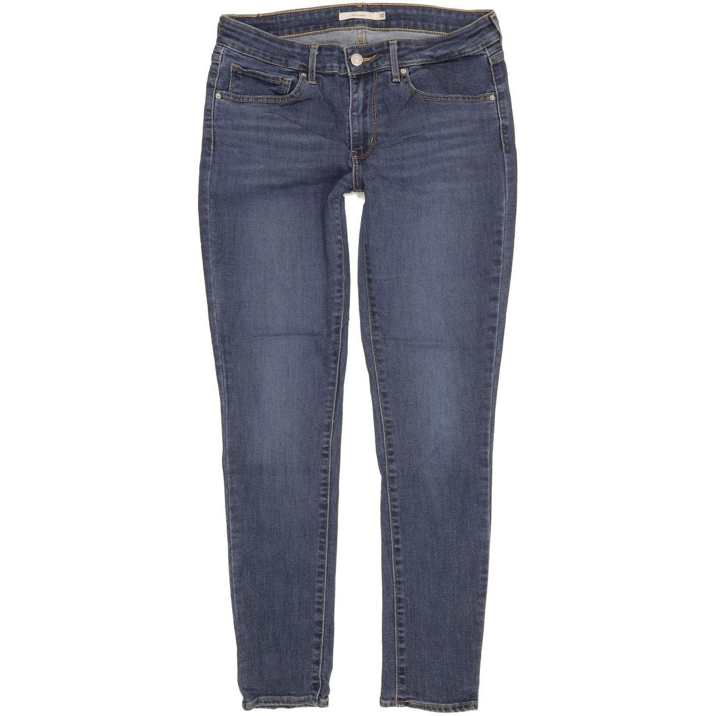 Levi's 711 Women Blue Skinny Slim Stretch Jeans W30 L29