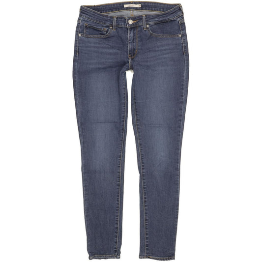 Levi's 711 Women Blue Skinny Slim Stretch Jeans W30 L29