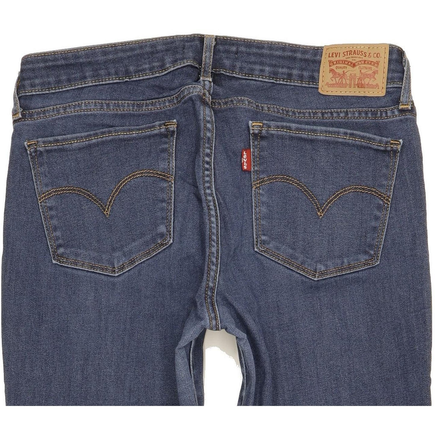 Levi's 711 Women Blue Skinny Slim Stretch Jeans W30 L29