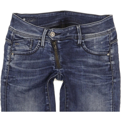 G-Star Lynn Women Blue Skinny Slim Stretch Jeans W27 L34