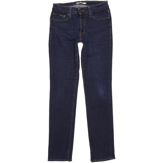 Levi's 712 Women Blue Straight Slim Stretch Jeans W28 L31