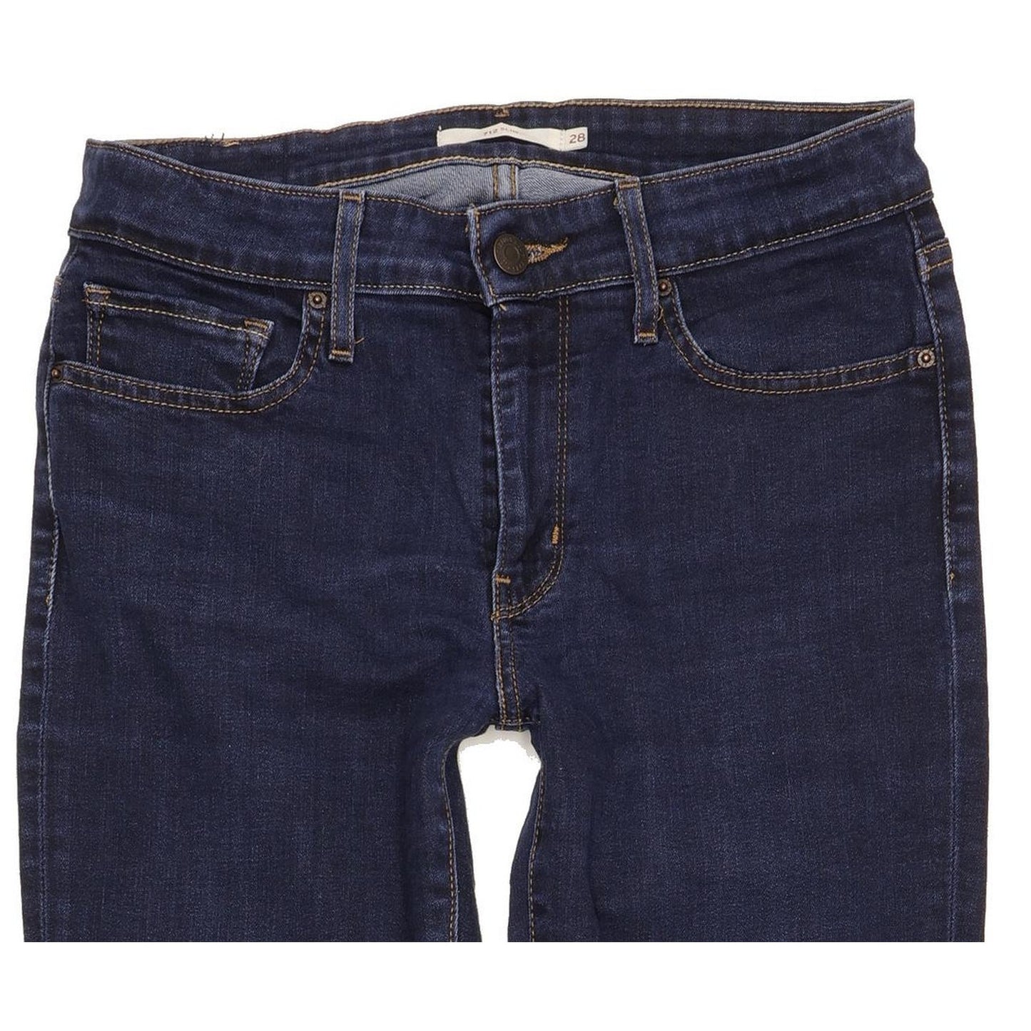 Levi's 712 Women Blue Straight Slim Stretch Jeans W28 L31