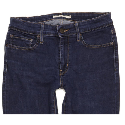 Levi's 712 Women Blue Straight Slim Stretch Jeans W28 L31