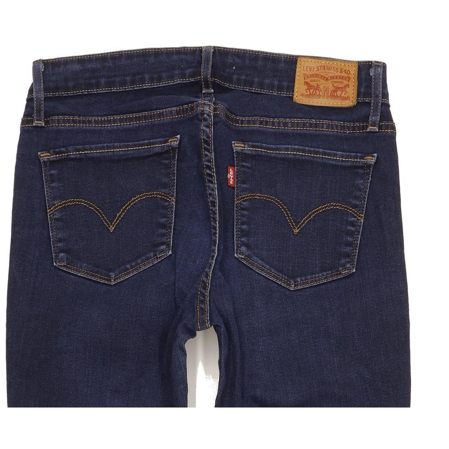 Levi's 712 Women Blue Straight Slim Stretch Jeans W28 L31